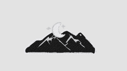 DuskClub Mountain Embroidered Hoodie - DuskClub - Front Side