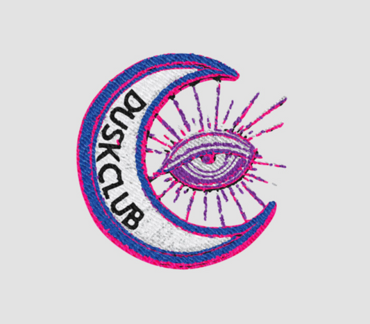 DuskClub Eye Embroidered Hoodie - DuskClub - Front Side