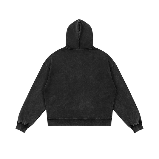 DSKCLB Embroidered Washed Hoodie - DuskClub - Back Side