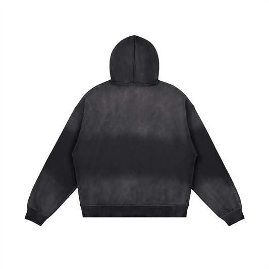 Basic Vintage Dusk Hoodie - DuskClub - Back Side
