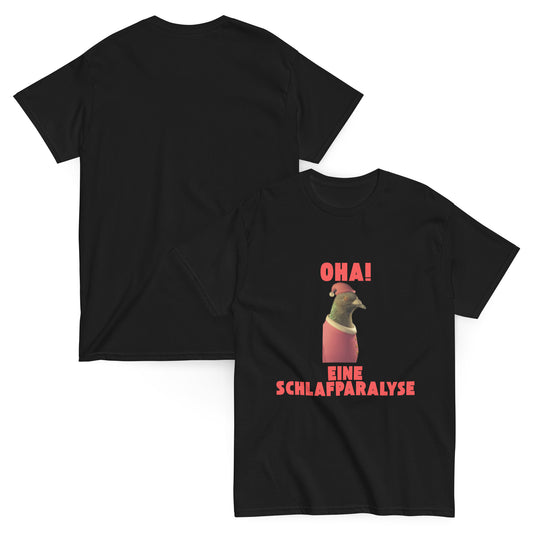 Schlafparalysen T-shirt schwarz, front und back