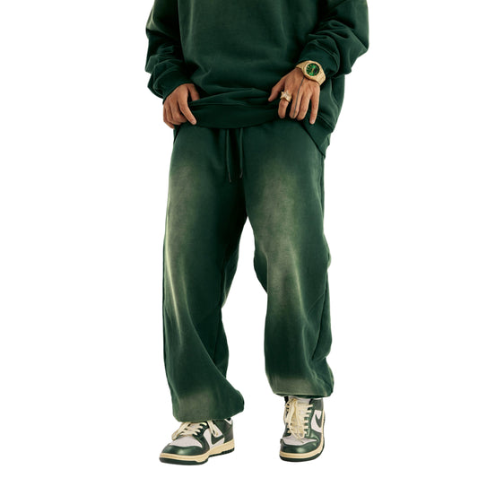 Vintage Green Jogger - DuskClub - Front Side
