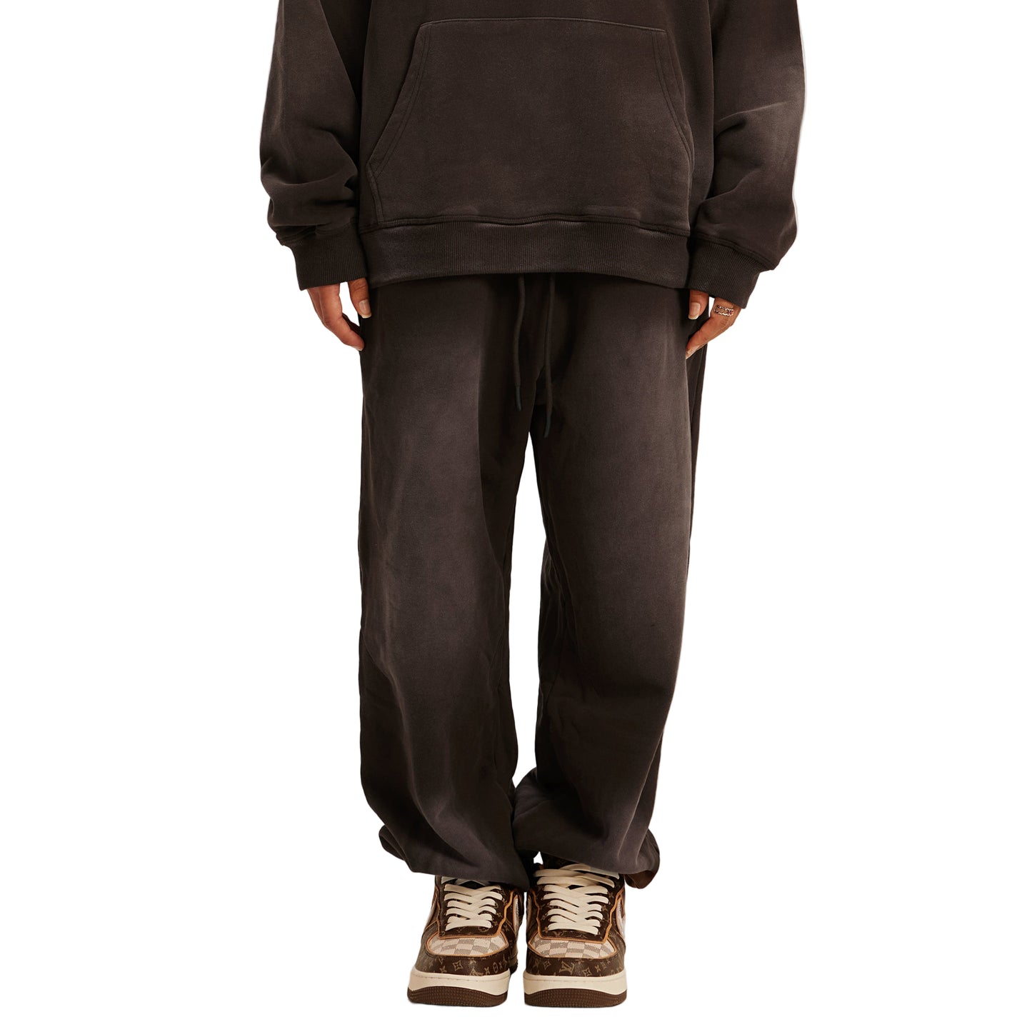 Vintage Brown Jogger - DuskClub - Front Side