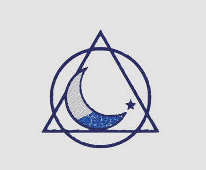 DuskClub Moon Embroidered Hoodie - DuskClub - Front Side