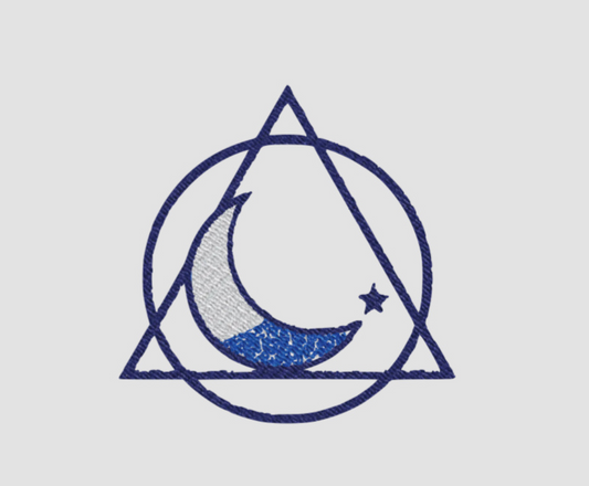 DuskClub Moon Embroidered Hoodie - DuskClub - Front Side