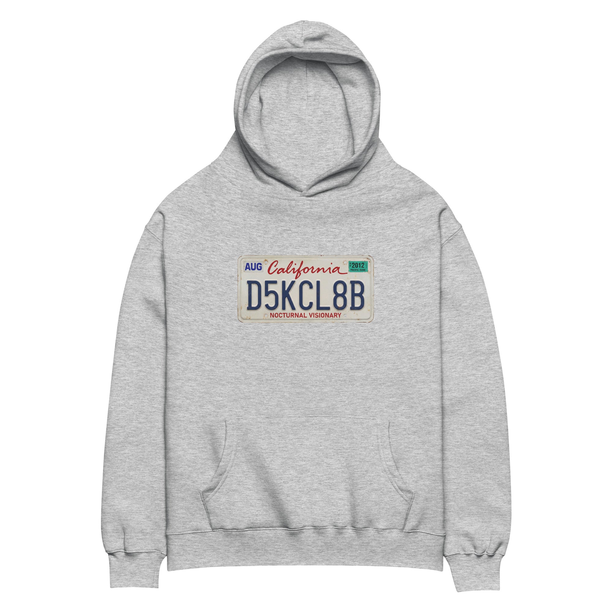 Oversized DuskClub Licence Plate Hoodie Zweitbild