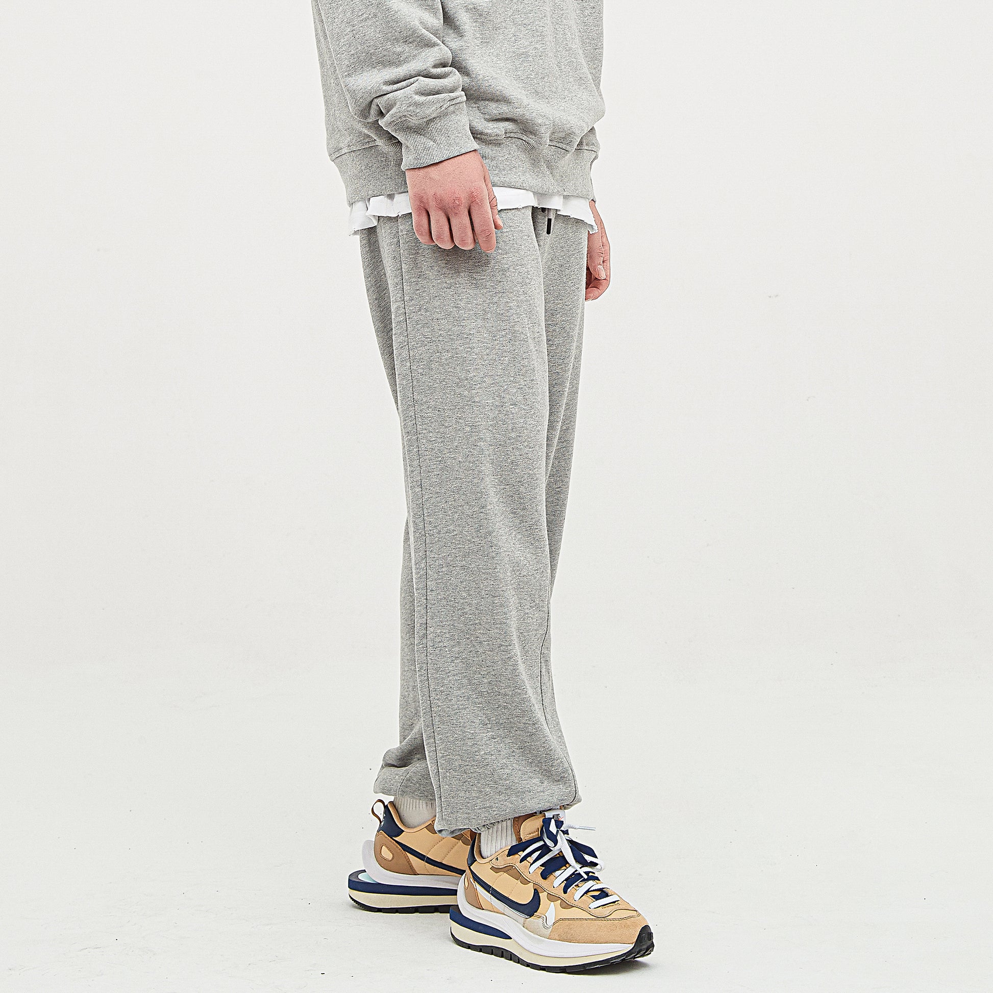 Baggy Gray Jogger - DuskClub - Side View