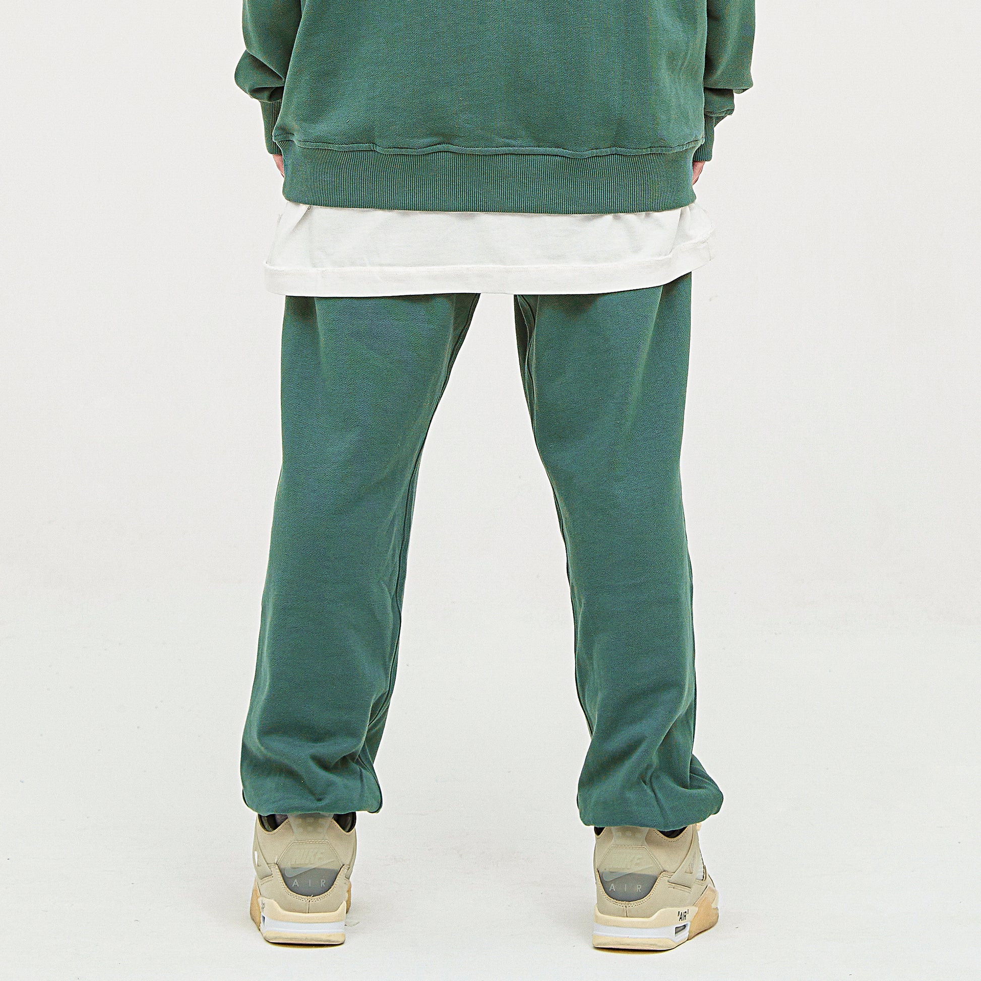 Baggy Green Jogger - DuskClub - Front Side