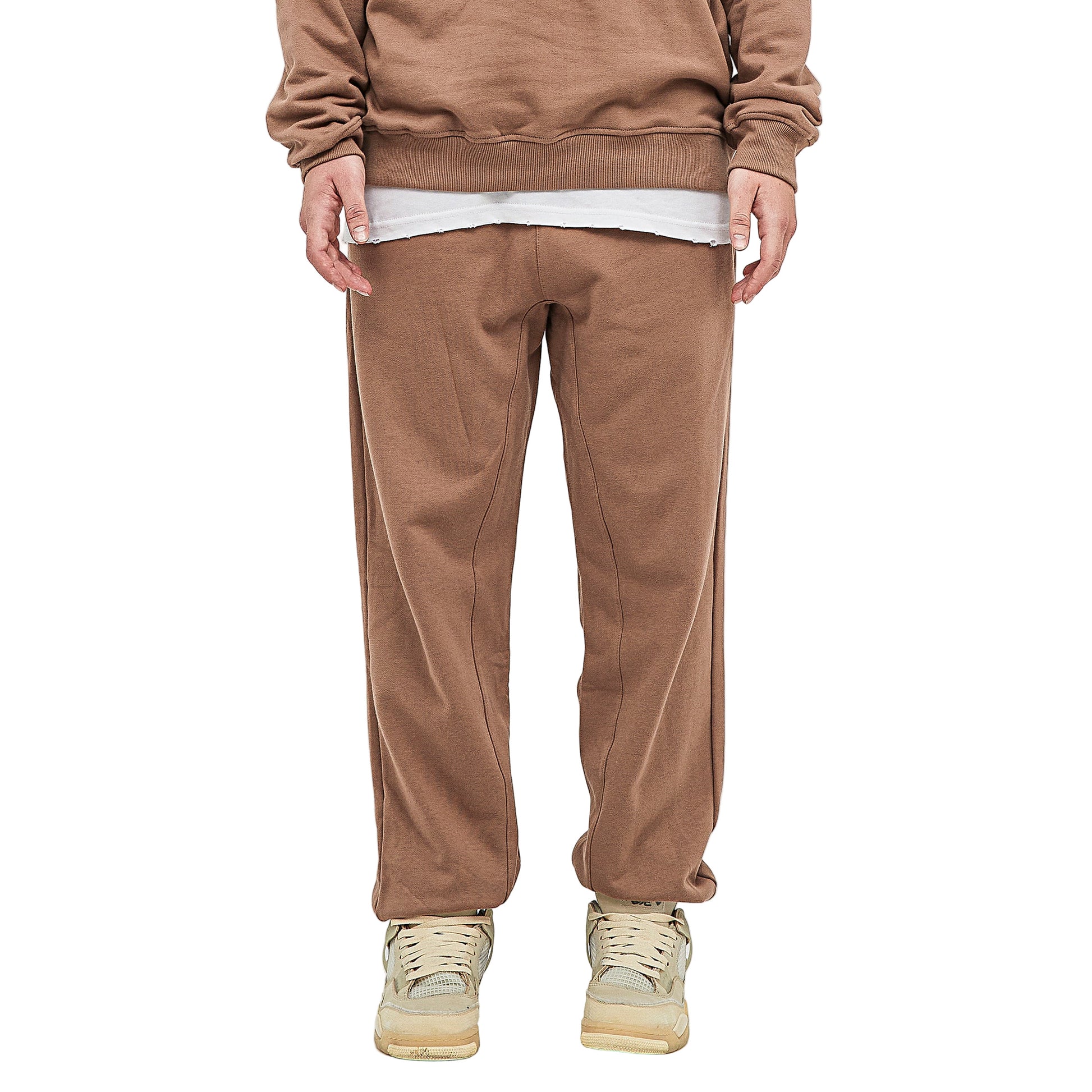 Baggy Brown Jogger - DuskClub - Front Side
