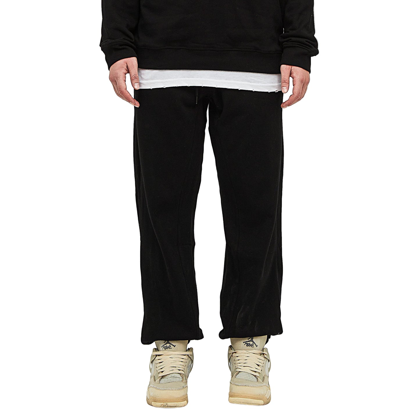 Baggy Black Jogger - DuskClub - Front Side