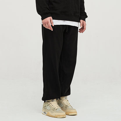 Baggy Black Jogger - DuskClub - Side View
