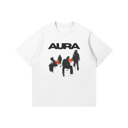 Aura T-shirt - White Version - DuskClub - Front Side