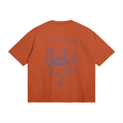 Ocean Lover - Oversized T-shirt - DuskClub - Back Side