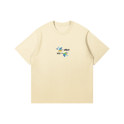 Great T*ts - Gesticktes T-Shirt - DuskClub - Front Side