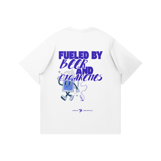 Fueled by Beer and Cigarettes T-Shirt - DuskClub - Back Side