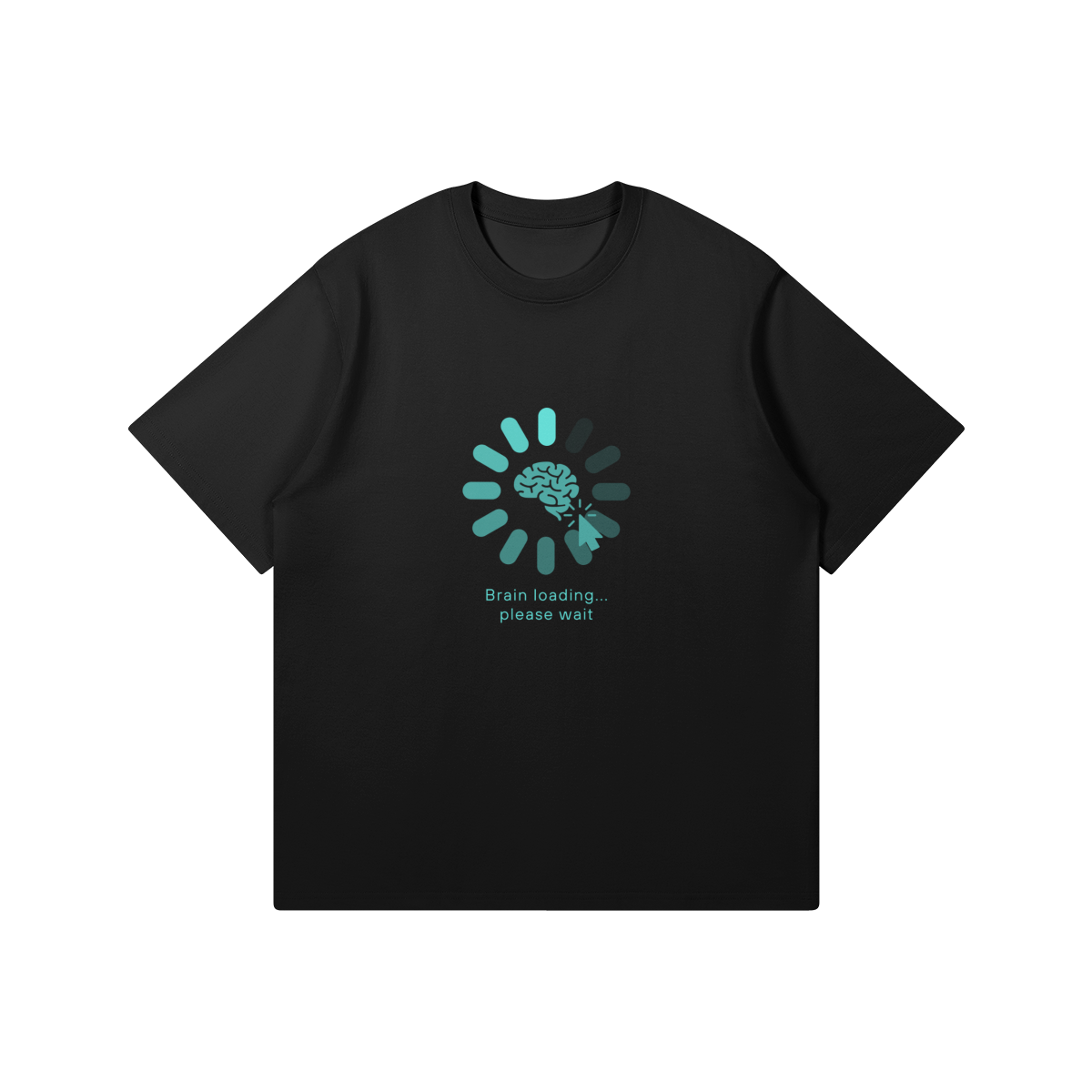 Brain Loading T-Shirt - DuskClub - Front Side