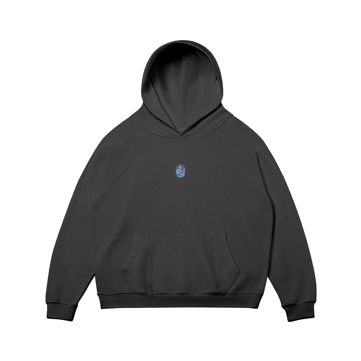 DuskClub Waves Embroidered Hoodie - DuskClub - Front Side