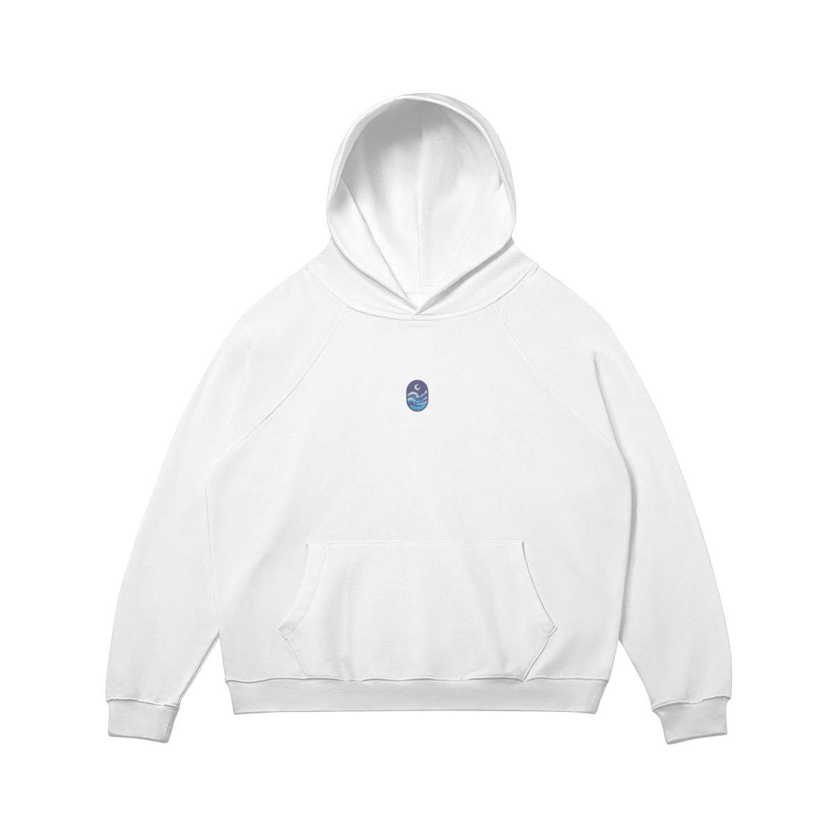 DuskClub Waves Embroidered Hoodie - DuskClub - Front Side