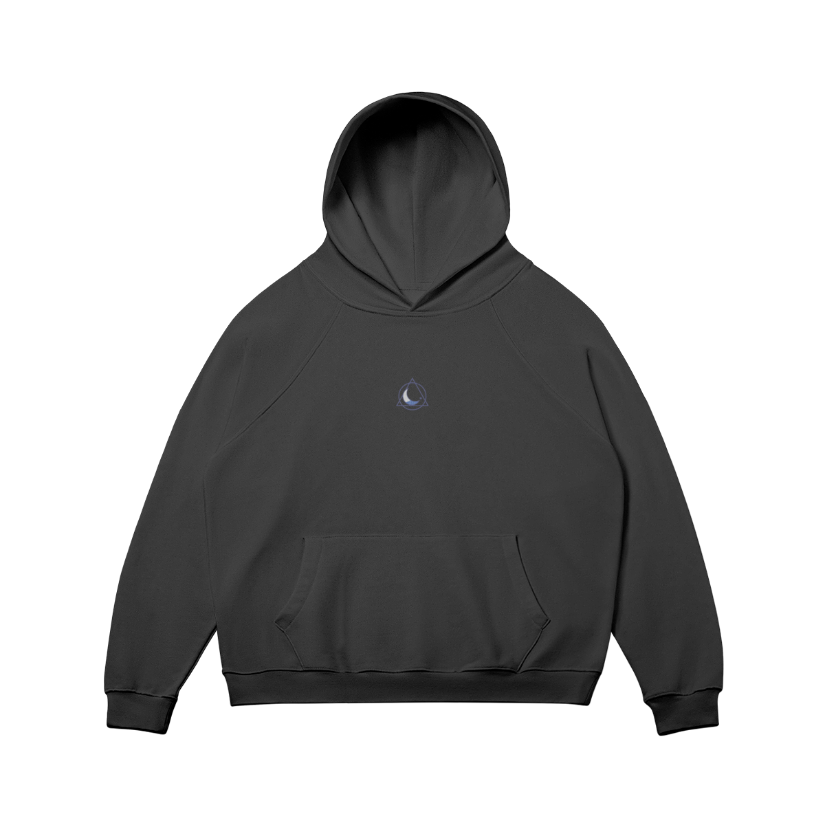 DuskClub Moon Embroidered Hoodie - DuskClub - Front Side