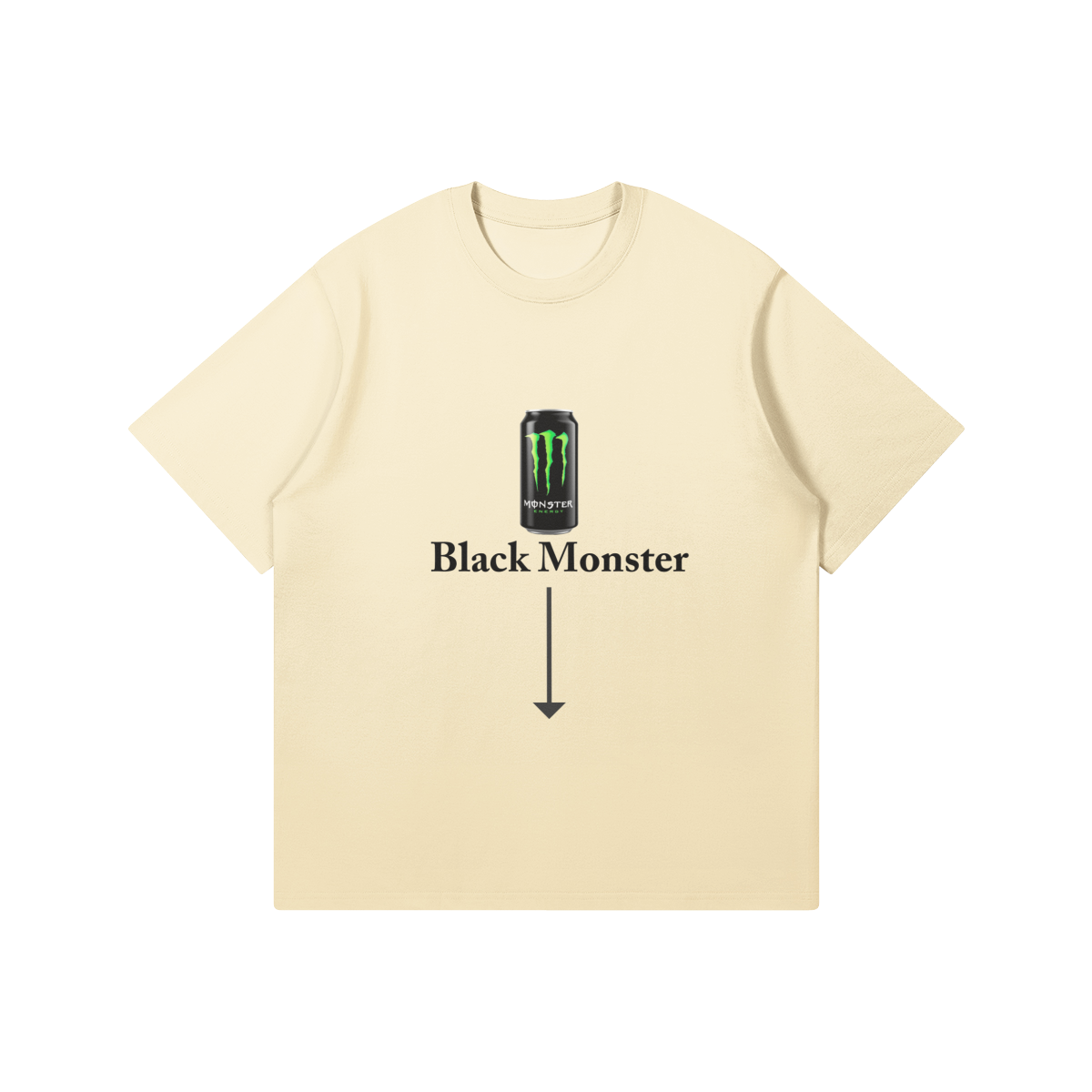 Black Monster T-Shirt - DuskClub - Front Side