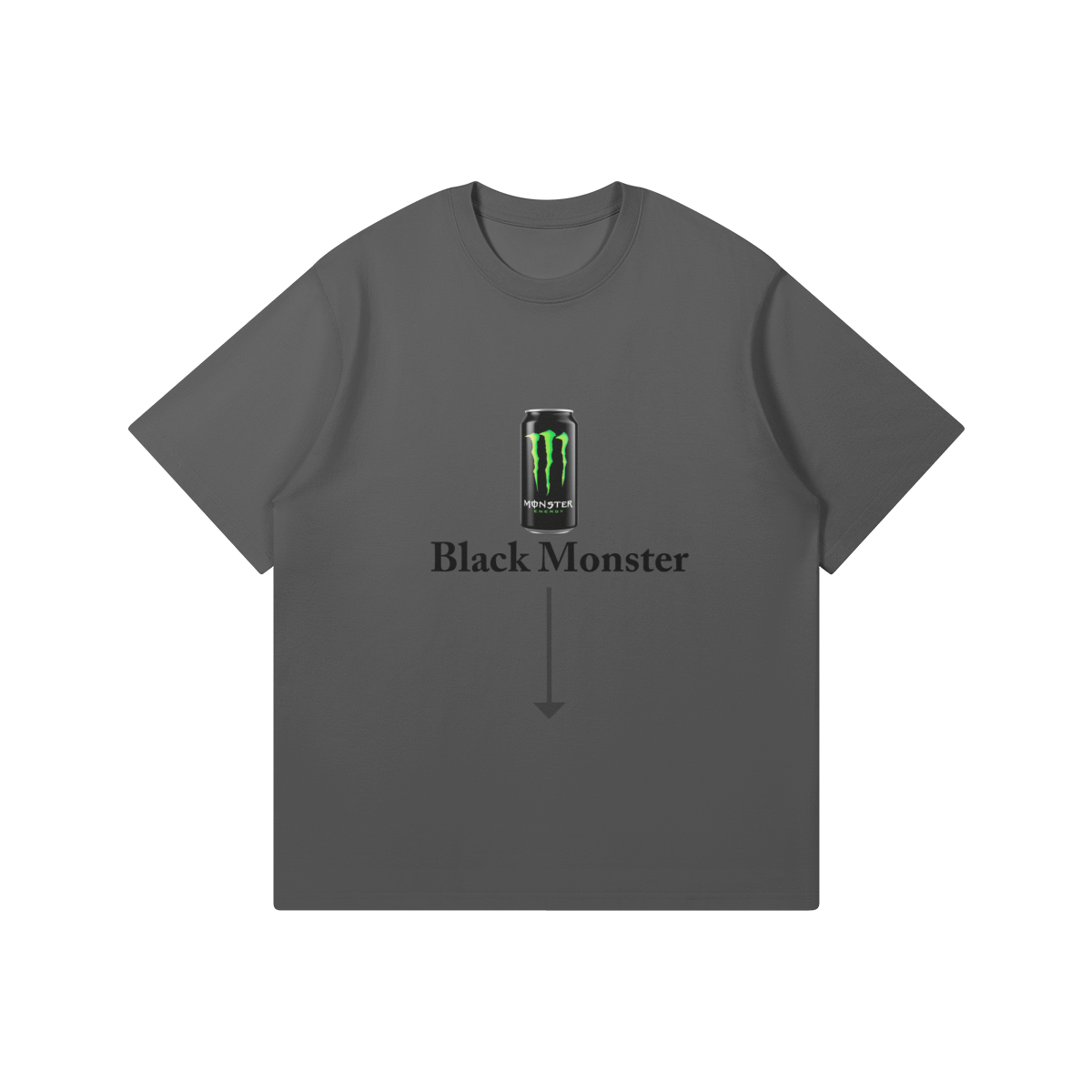 Black Monster T-Shirt - DuskClub - Front Side