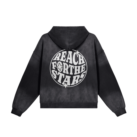 Reach For The Stars Sun-Faded Hoodie - DuskClub - Back Side