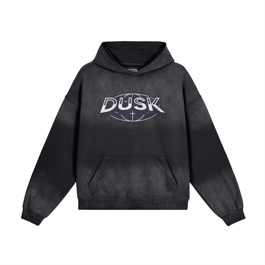 Dusk Sun-Faded Hoodie - DuskClub - Front Side