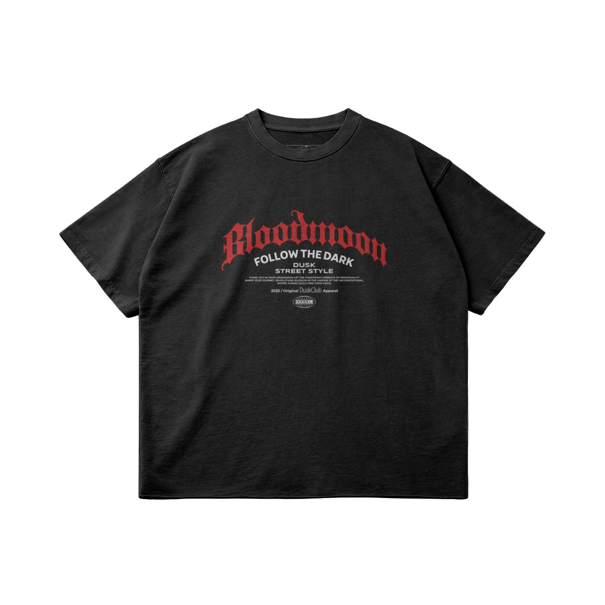 Bloodmoon T-shirt - DuskClub - Front Side