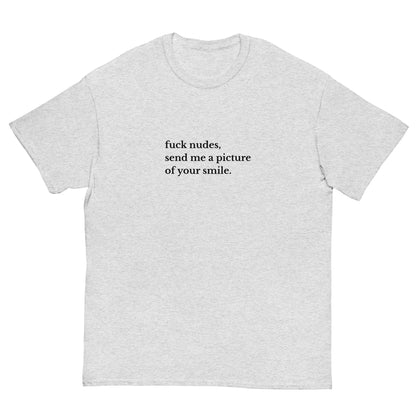 Fuck Nudes T-Shirt weiß, front