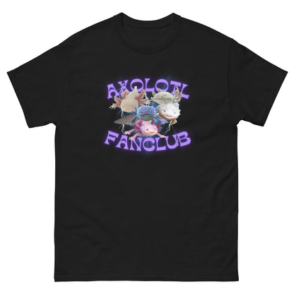 Axolotl Fan Club T-Shirt schwarz, front