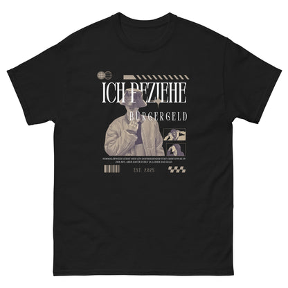 Ich beziehe Bürgergeld T-Shirt - DuskClub - schwarz - front