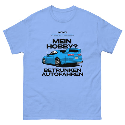 Mein Hobby? Betrunken Autofahren T-Shirt - DuskClub - blau - front