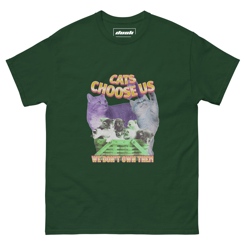 Cats Choose Us T-Shirt - DuskClub