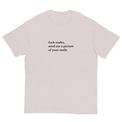 Fuck Nudes T-Shirt weiß, front