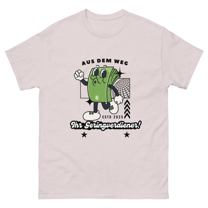 Aus dem Weg Geringverdiener T-Shirt - DuskClub - grau - front