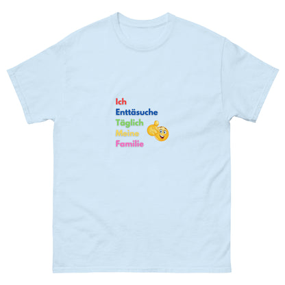 Die größte Enttäuschung T-shirt hellblau, front