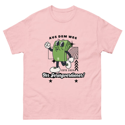 Aus dem Weg Geringverdiener T-Shirt - DuskClub - rosa - front