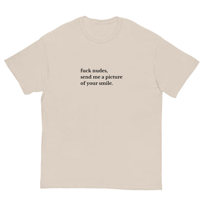 Fuck Nudes T-Shirt beige, front