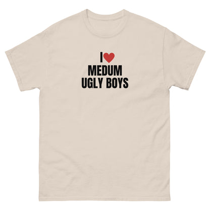 I love medium ugly boys T-Shirt hellbraun, front