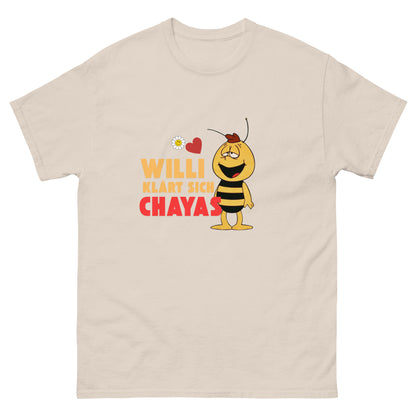 Willi klärt sich Chayas T-shirt beige, front