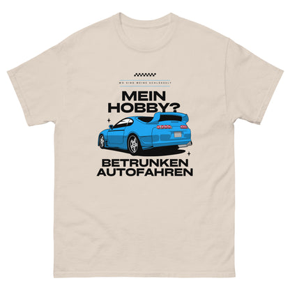 Mein Hobby? Betrunken Autofahren T-Shirt - DuskClub - beige - front