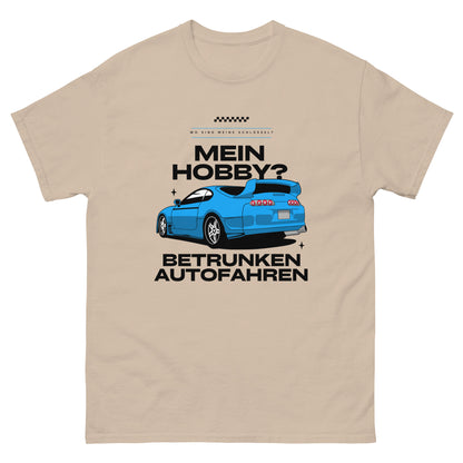 Mein Hobby? Betrunken Autofahren T-Shirt - DuskClub - braun - front
