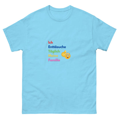 Die größte Enttäuschung T-shirt hellblau, front