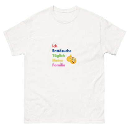 Die größte Enttäuschung T-shirt weiß, front