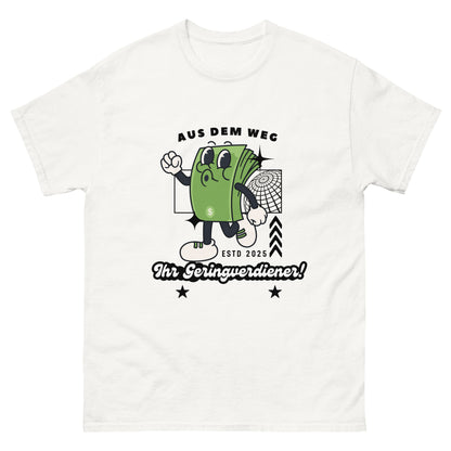 Aus dem Weg Geringverdiener T-Shirt - DuskClub - weiß - front