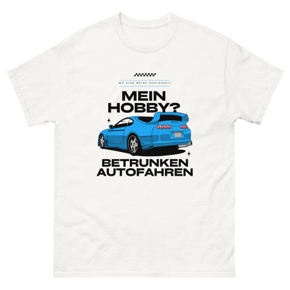 Mein Hobby? Betrunken Autofahren T-Shirt - DuskClub - weiß - front