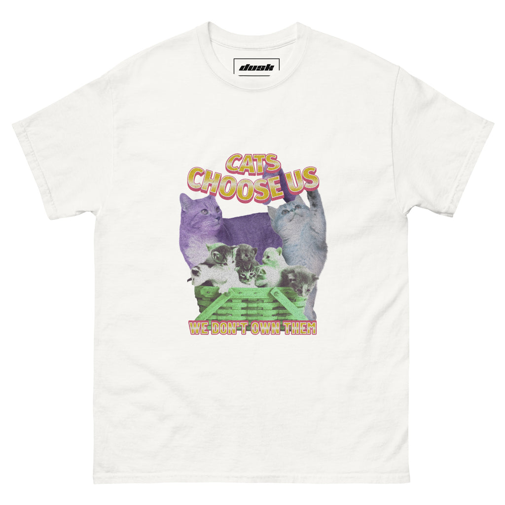Cats Choose Us T-Shirt - DuskClub
