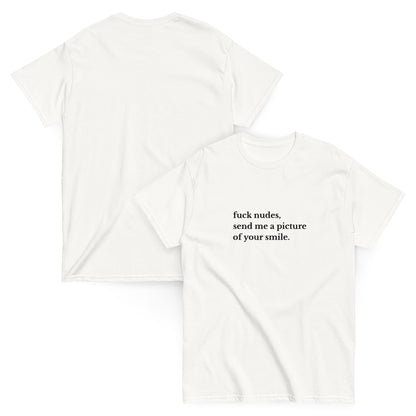 Fuck Nudes T-Shirt weiß, front