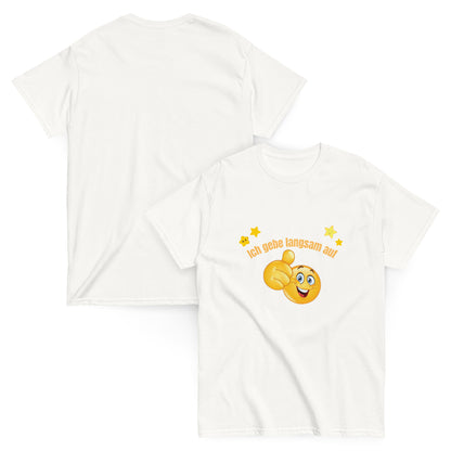 Ich gebe langsam auf T-shirt - DuskClub - weiß - front und back